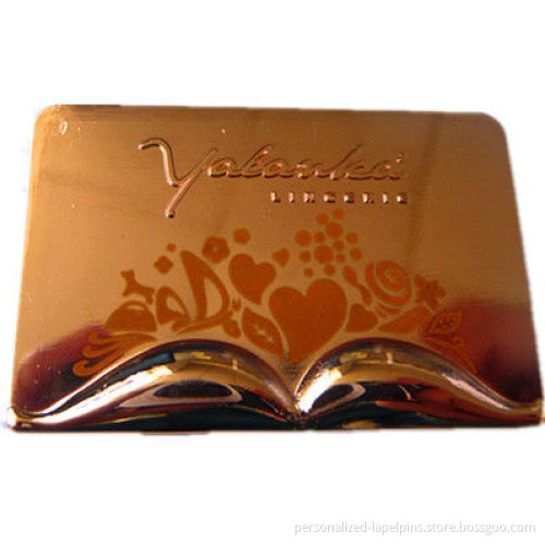 Beauty Brass Personalized Refrigerator Magnets / Sticker With Laser Logo For Promotions